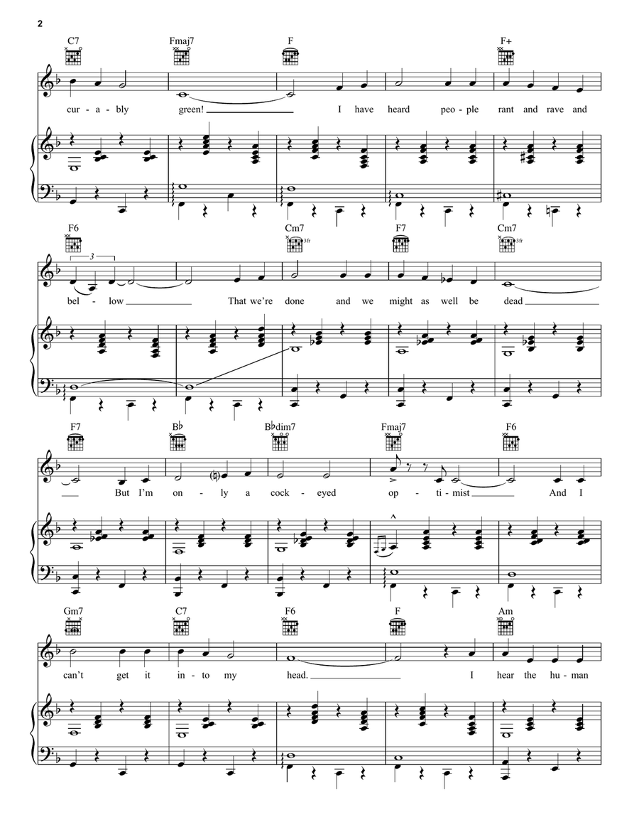 A Cockeyed Optimist A Cockeyed Optimist Piano, Vocal scores gallery preview page 2