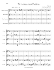 We wish you a merry Christmas for recorder quartet