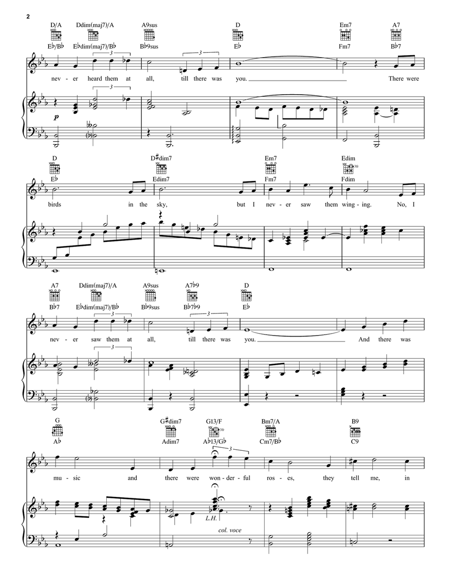 Till There Was You Till There Was You Piano, Vocal scores gallery preview page 2