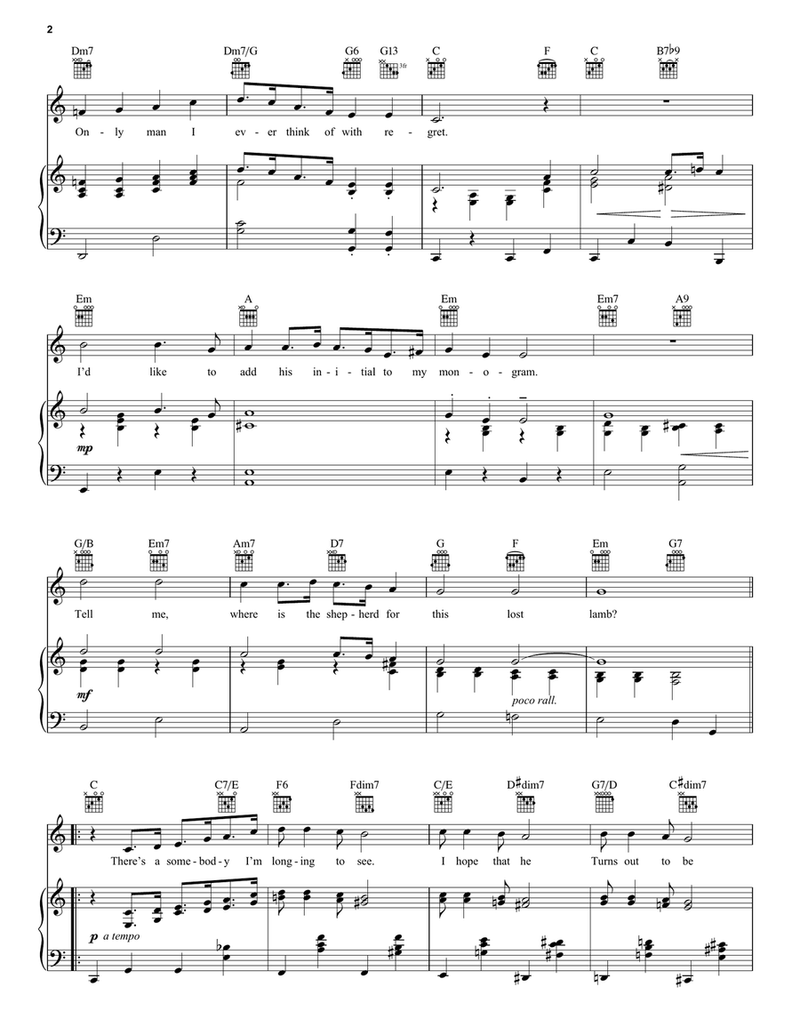 Someone To Watch Over Me Someone To Watch Over Me Piano, Vocal scores gallery preview page 2