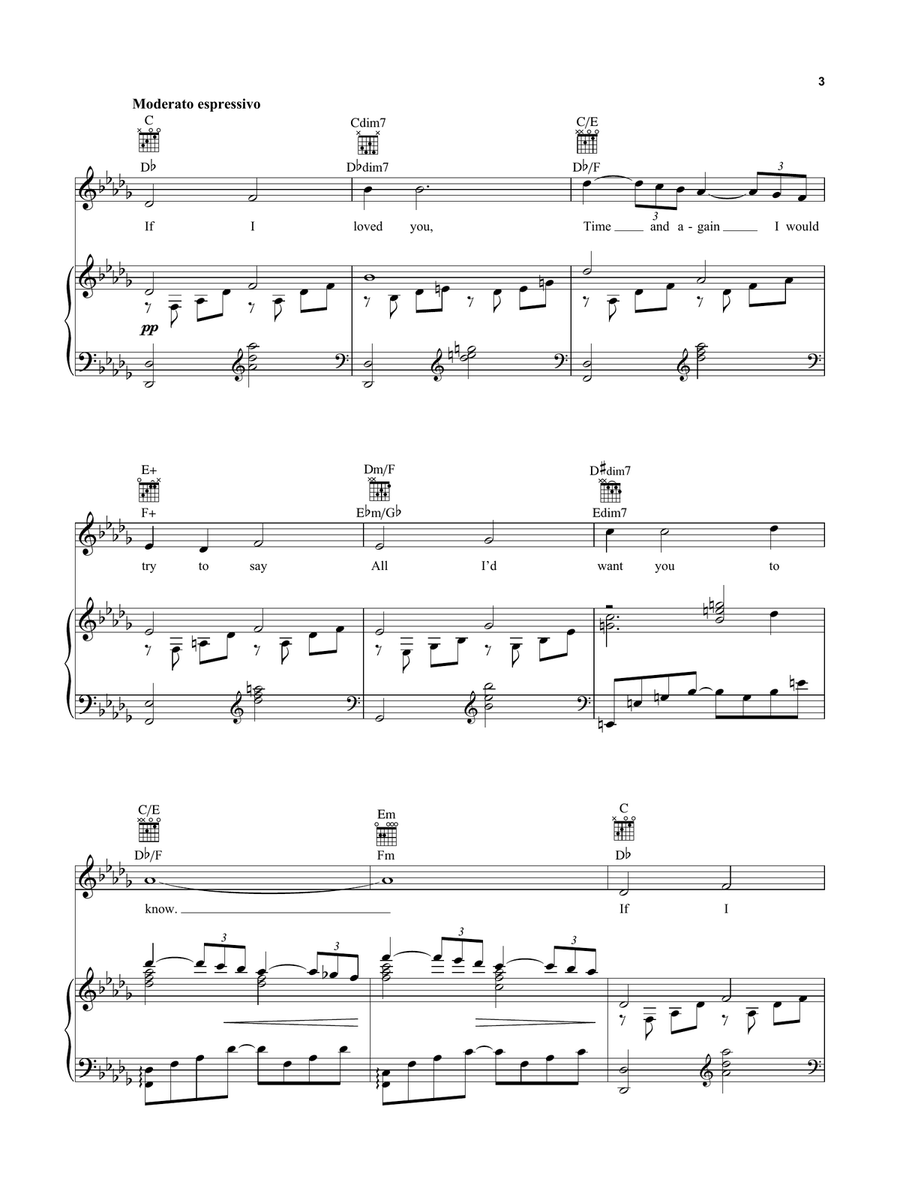 If I Loved You If I Loved You Piano, Vocal scores gallery preview page 3