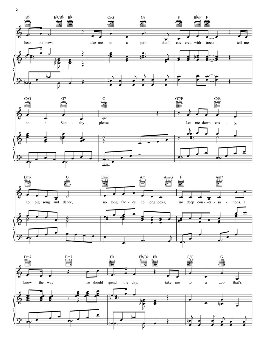 Tell Me On A Sunday Tell Me On A Sunday Piano, Vocal scores gallery preview page 2