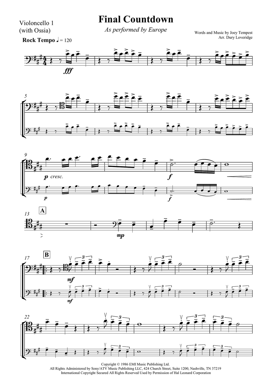 Final Countdown Small Ensemble scores gallery preview page 5