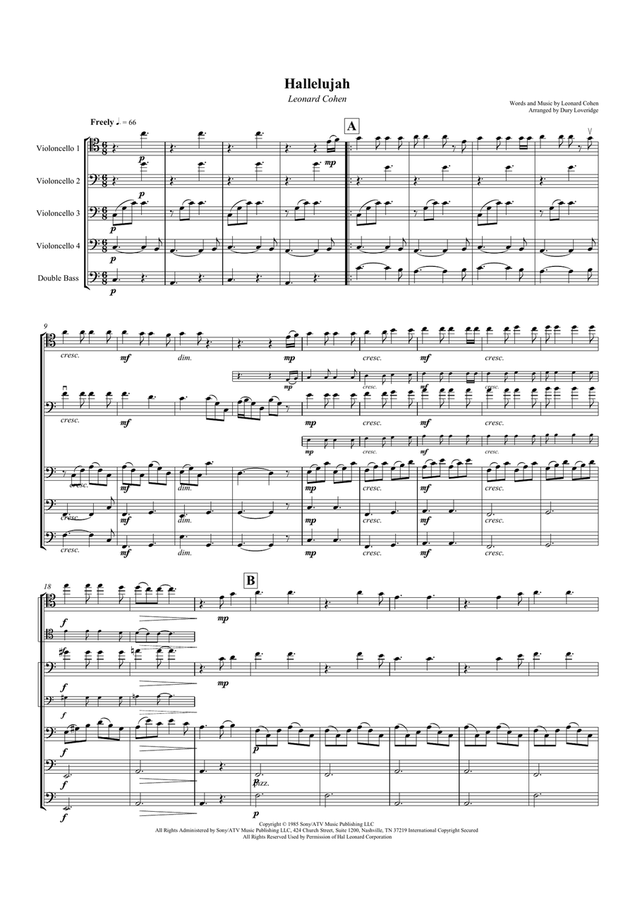 Hallelujah Small Ensemble scores gallery preview page 2