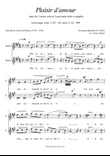Plaisir d'amour, for TT a cappella, A major