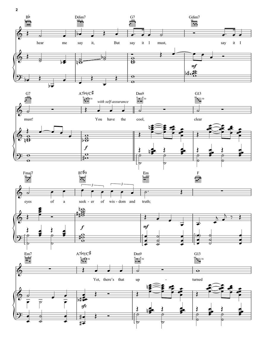 I Believe In You I Believe In You Piano, Vocal scores gallery preview page 2