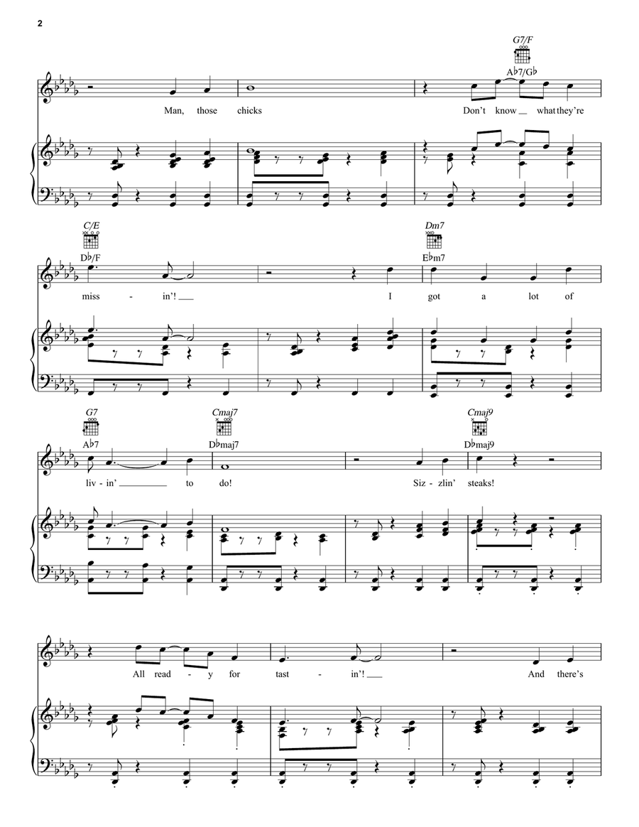 A Lot Of Livin' To Do A Lot Of Livin' To Do Piano, Vocal scores gallery preview page 2