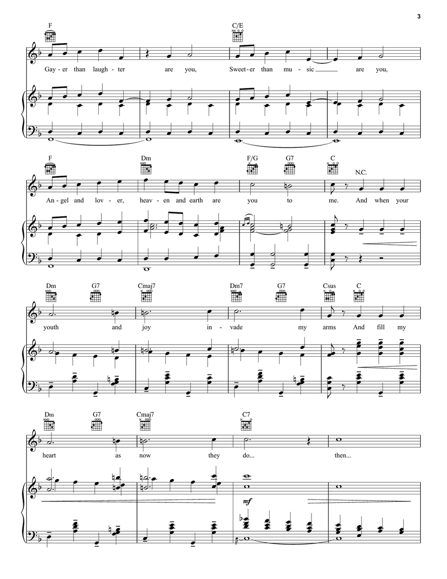 Younger Than Springtime Younger Than Springtime Piano, Vocal scores gallery preview page 3