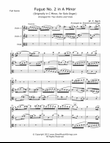 Bach, W. F. - Fugue No. 2 for Two Violins and Viola