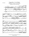 Bach, W.F. - Fugue No. 2 for Violin, Viola and Cello