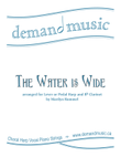 The Water is Wide - for easy clarinet and harp - easy