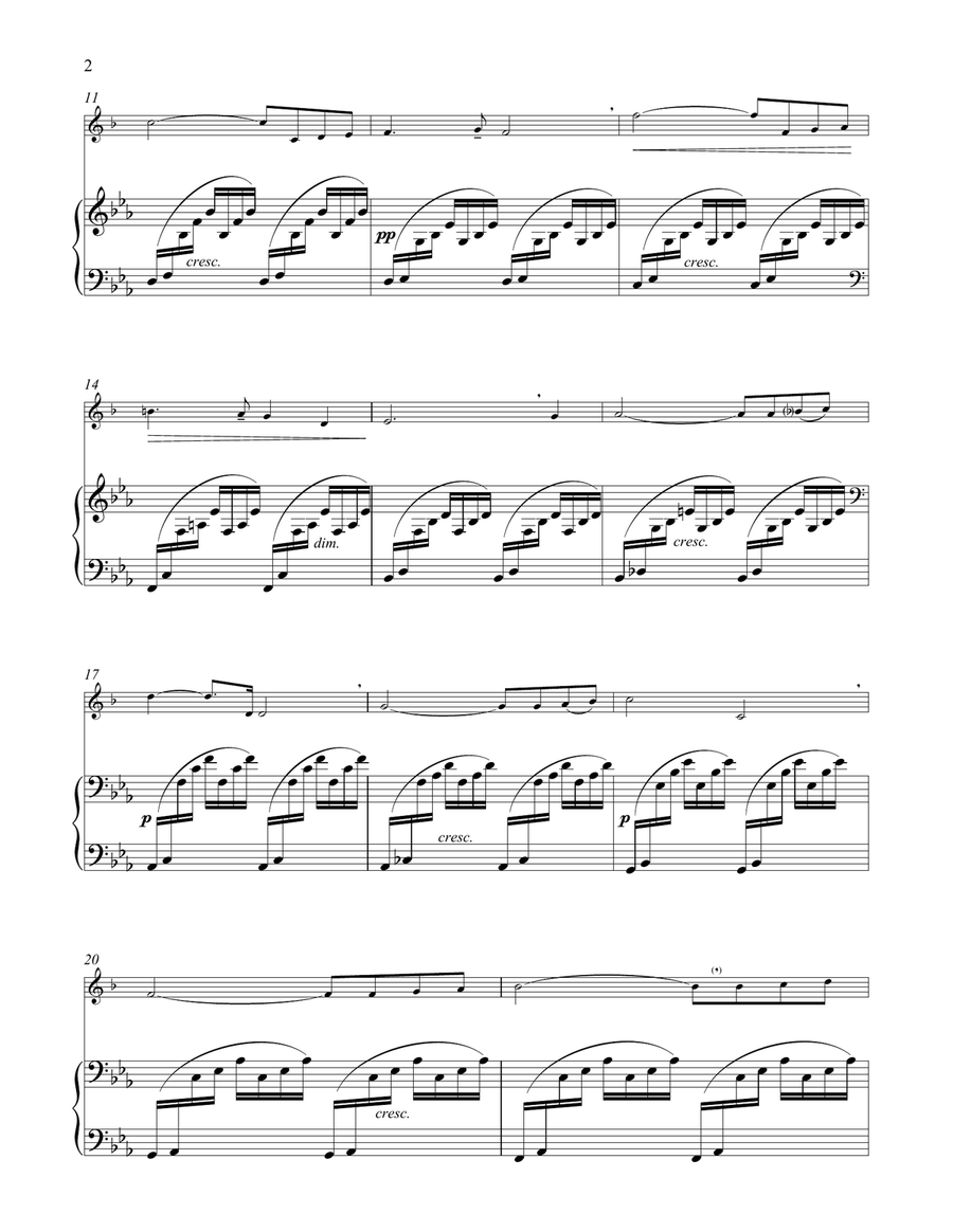 Ave Maria Ave Maria Trumpet Solo scores gallery preview page 2