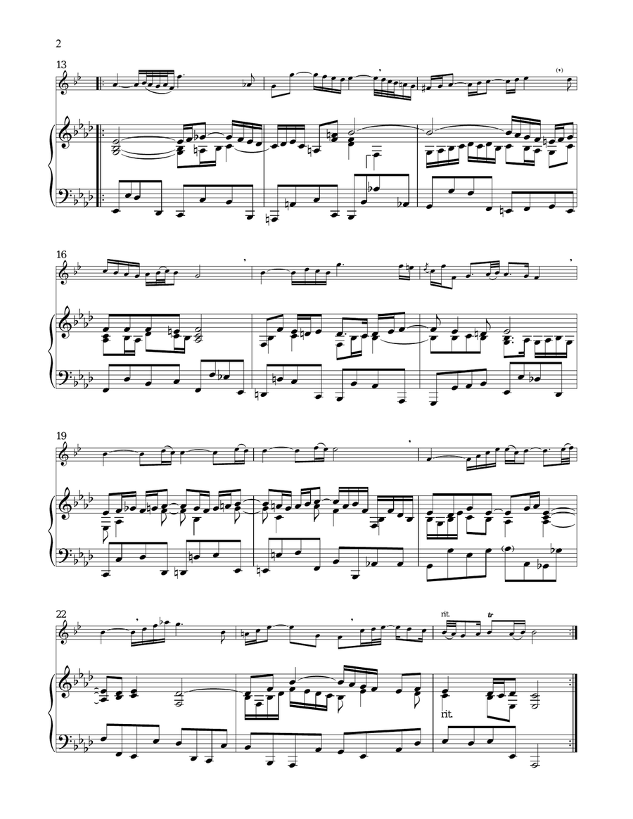 Air (Air On The G String) Trumpet Solo scores gallery preview page 2