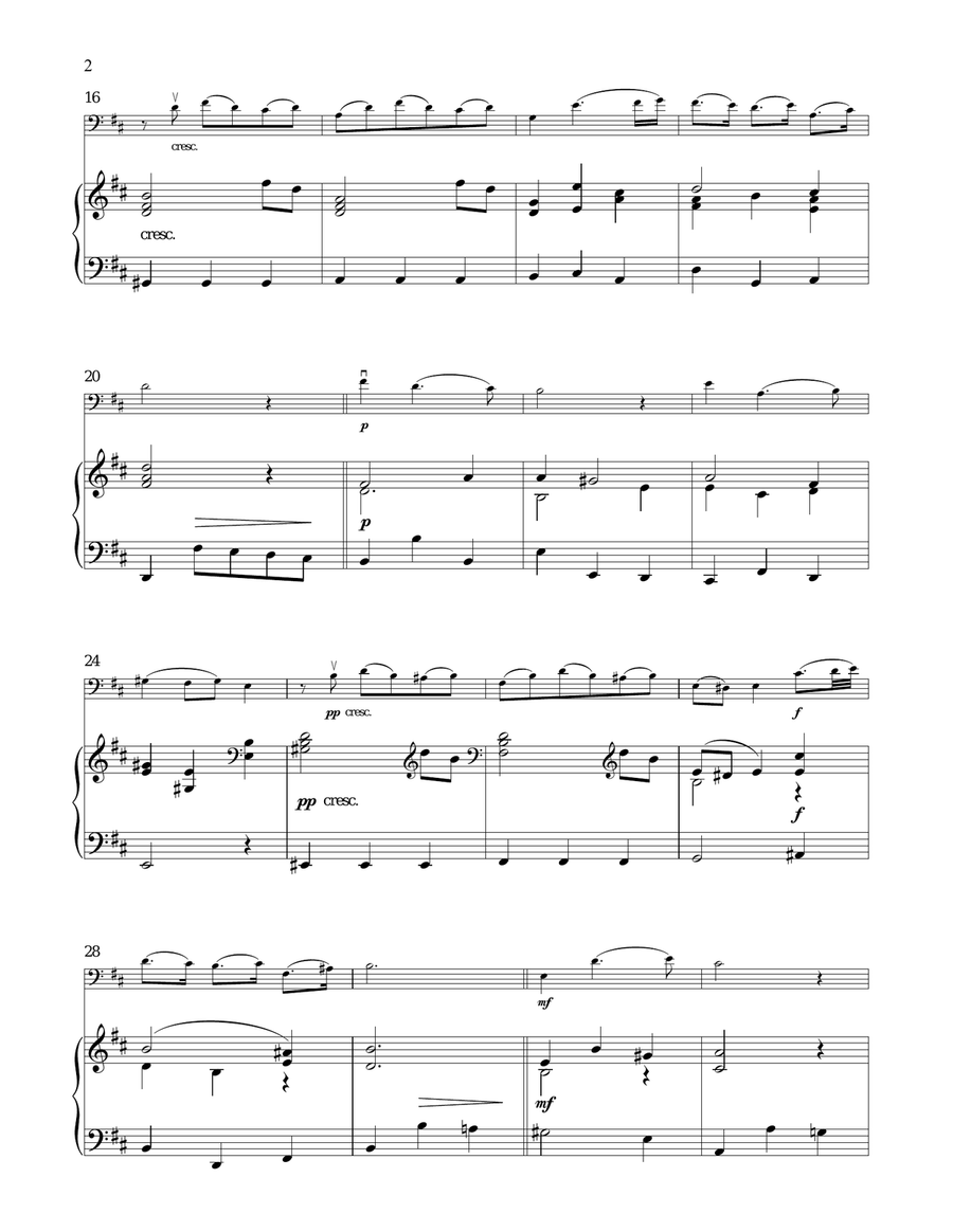 Bist du bei mir (You Are With Me) Piano scores gallery preview page 2