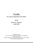 Gadfly for unaccompanied solo flute