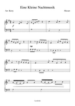 Eine Kleine Nachtmusik for easy piano