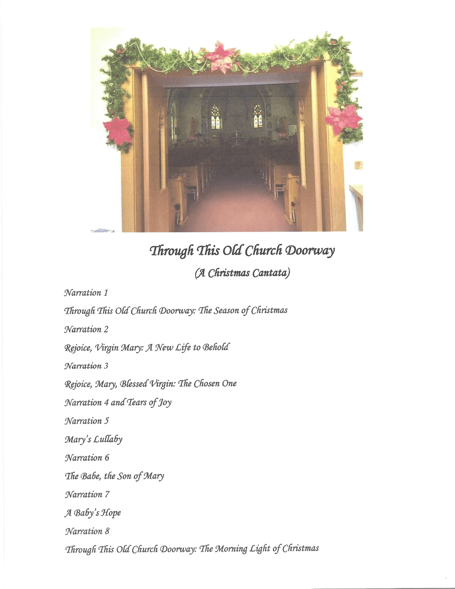 Through This Old Church Doorway (A Christmas Cantata) A Cappella scores gallery preview page 2