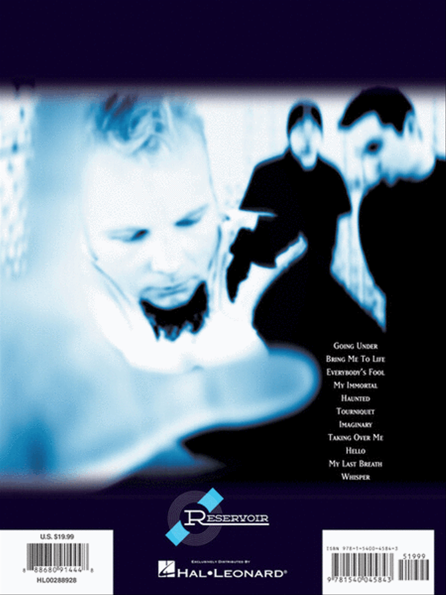 Evanescence – Fallen Evanescence – Fallen Piano, Vocal, Guitar scores gallery preview page 7