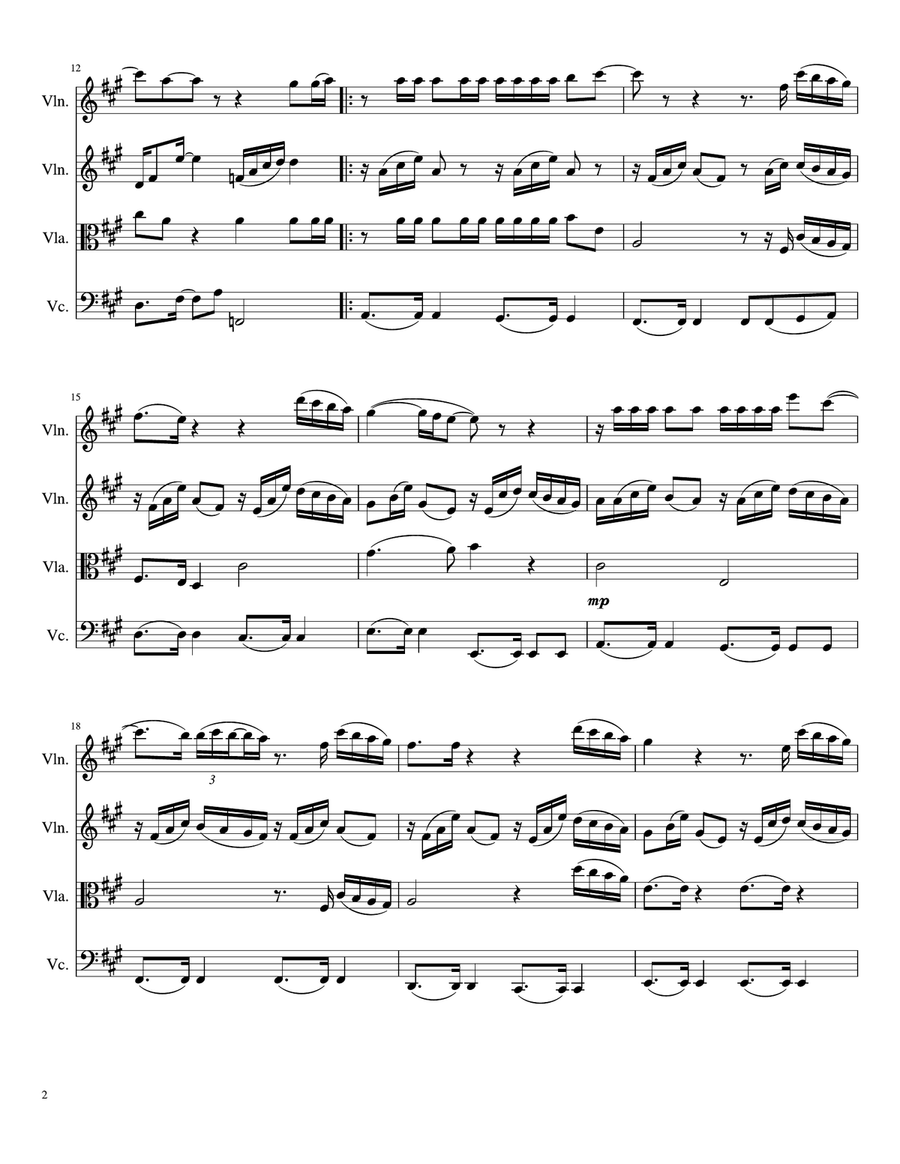 I Choose You I Choose You String Quartet scores gallery preview page 2