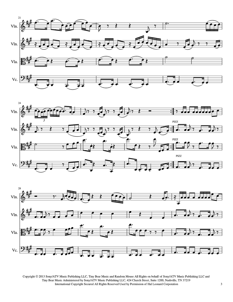 I Choose You I Choose You String Quartet scores gallery preview page 3