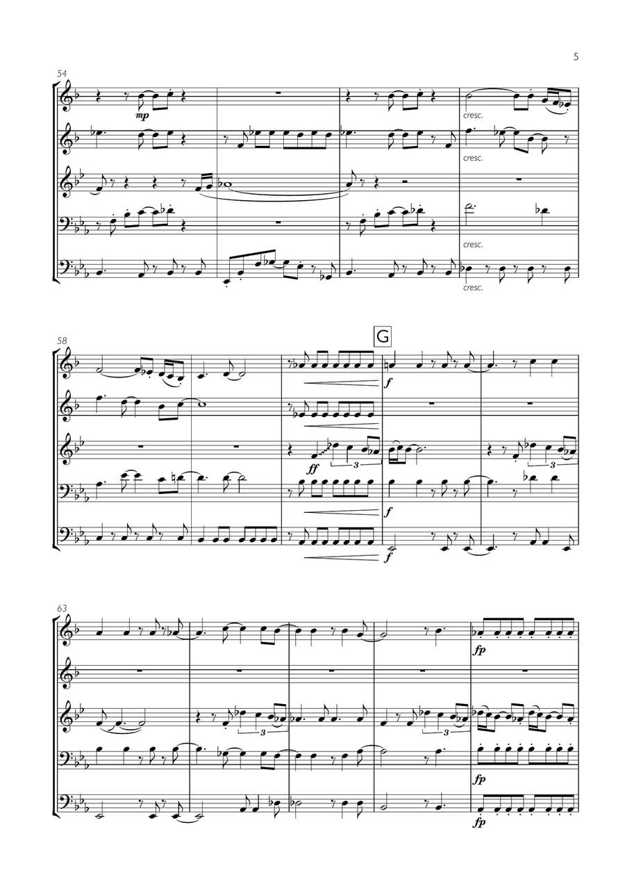 Baker Street Baker Street Brass Ensemble scores gallery preview page 5