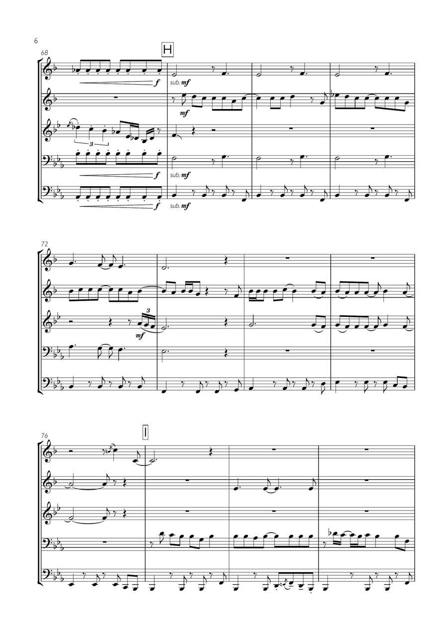 Baker Street Baker Street Brass Ensemble scores gallery preview page 6