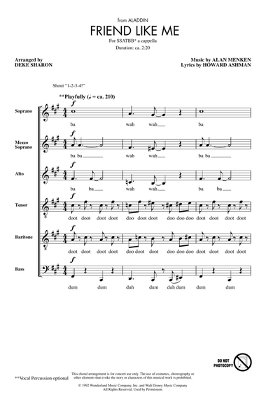 Friend Like Me (from Aladdin) (arr. Deke Sharon)