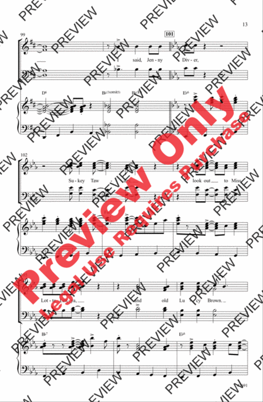 Mack the Knife Mack the Knife 4-Part scores gallery preview page 13