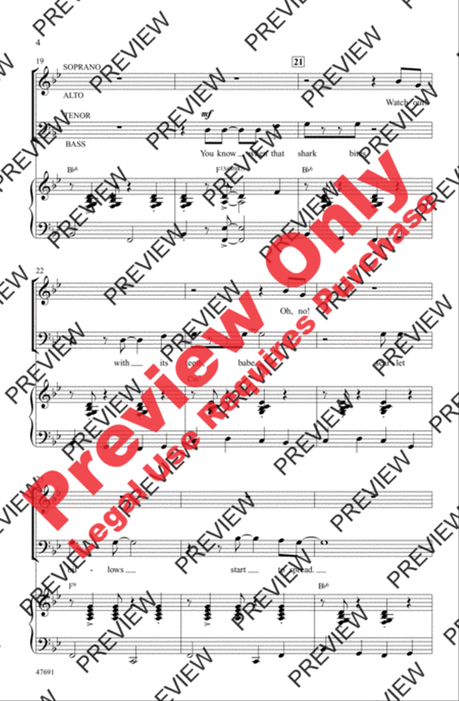 Mack the Knife Mack the Knife 4-Part scores gallery preview page 4