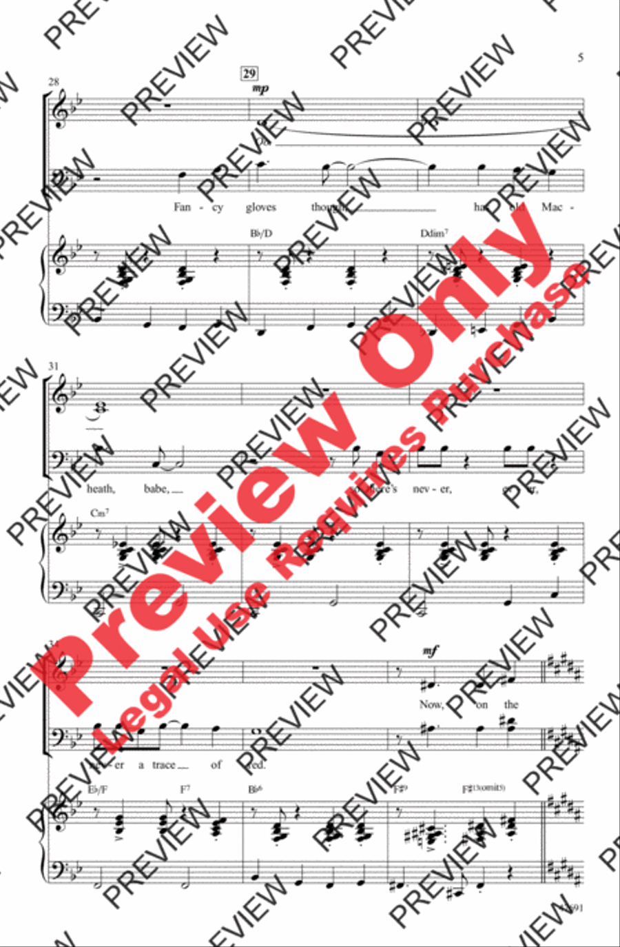 Mack the Knife Mack the Knife 4-Part scores gallery preview page 5