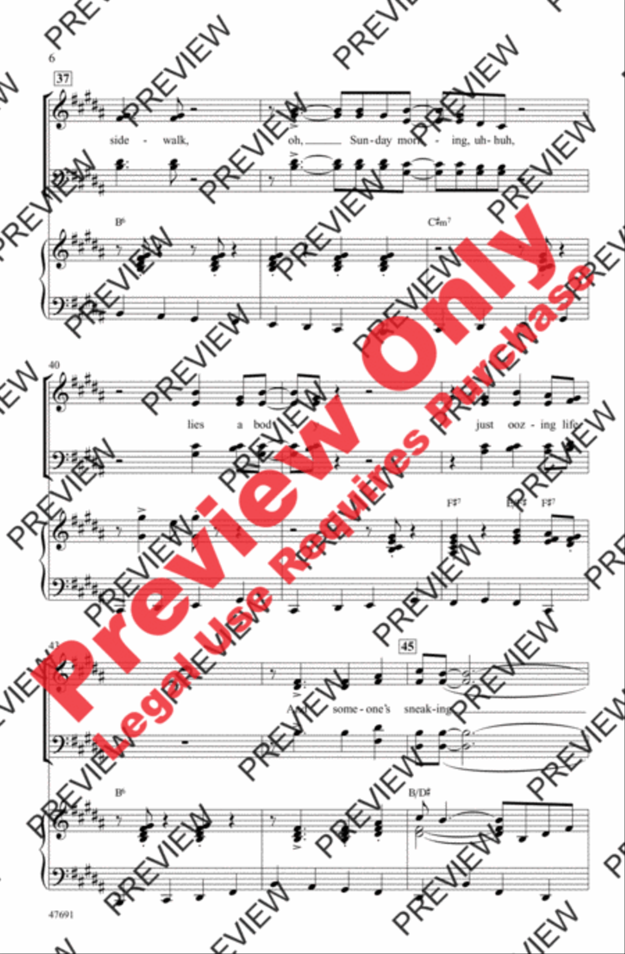 Mack the Knife Mack the Knife 4-Part scores gallery preview page 6