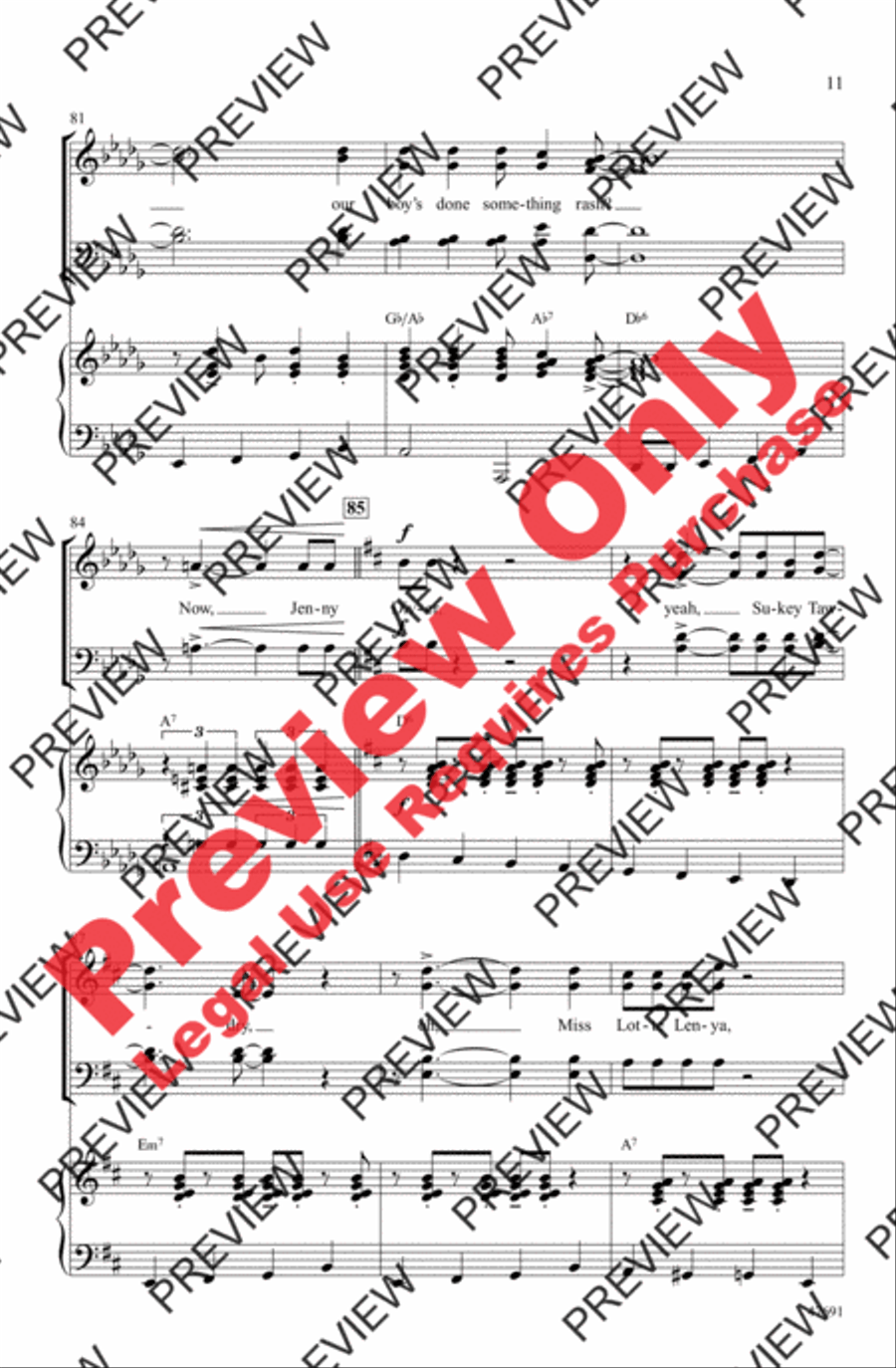 Mack the Knife Mack the Knife 4-Part scores gallery preview page 11
