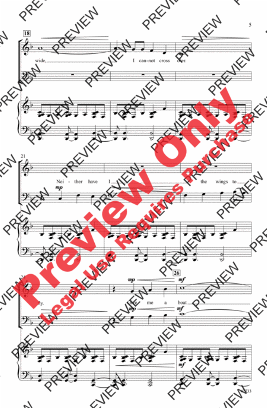 The Water Is Wide The Water Is Wide 4-Part scores gallery preview page 4