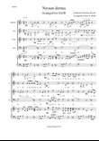 Nessun Dorma. Puccini arranged for Choir SATB and Piano