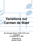 Variations sur Carmen de Bizet