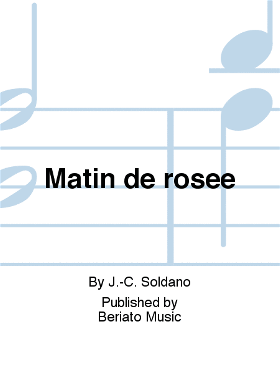 Matin de rosée Clarinet Solo scores gallery preview page 1