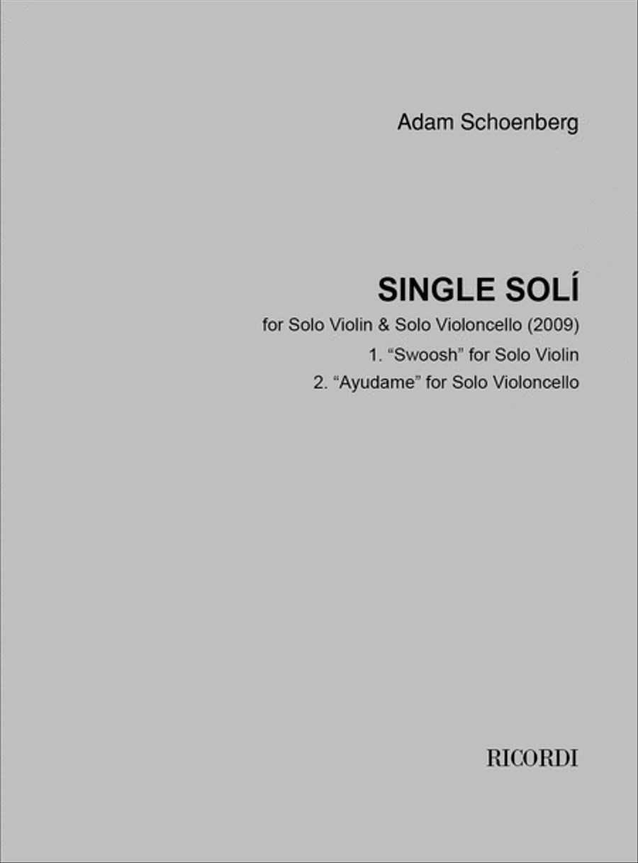 Single Solì (2009) Violin Solo scores gallery preview page 1