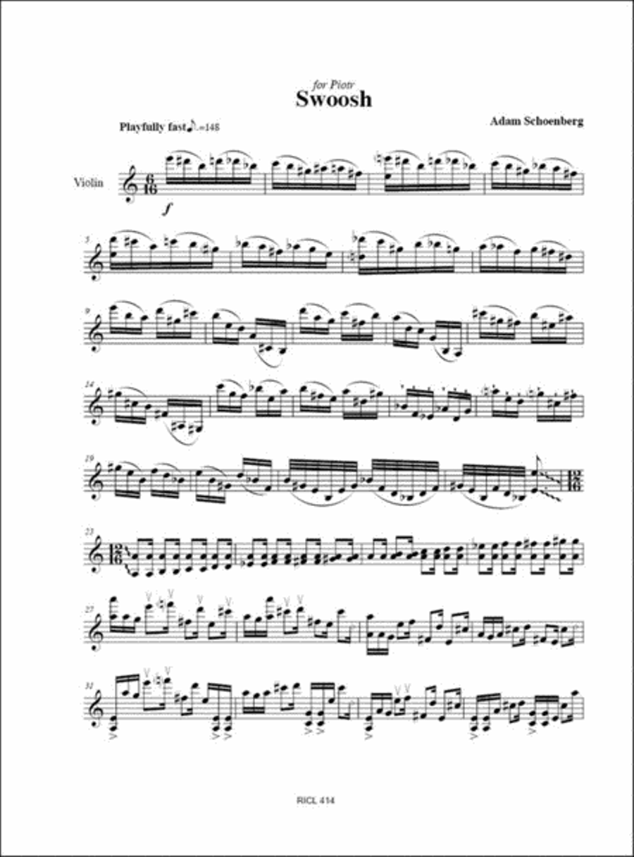 Single Solì (2009) Violin Solo scores gallery preview page 2