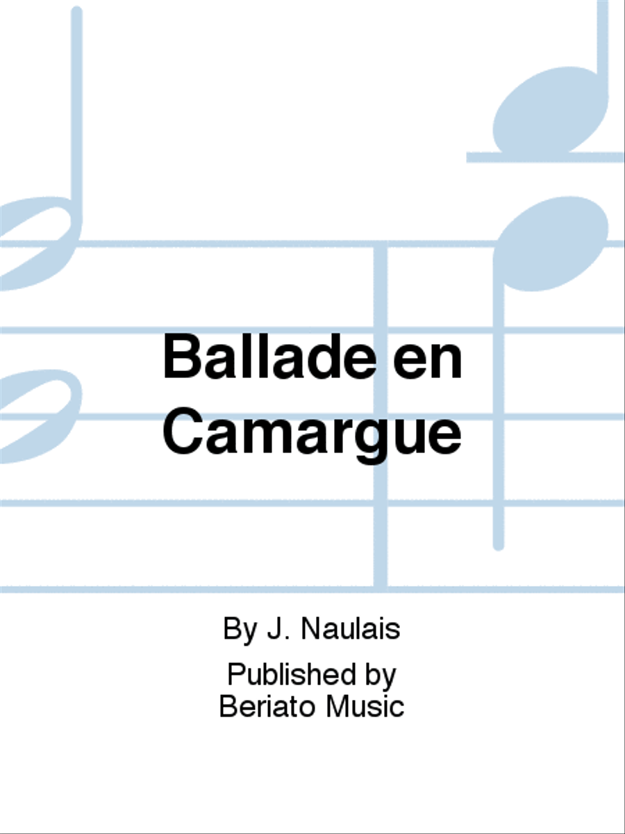 Ballade en Camargue Alto Saxophone scores gallery preview page 1
