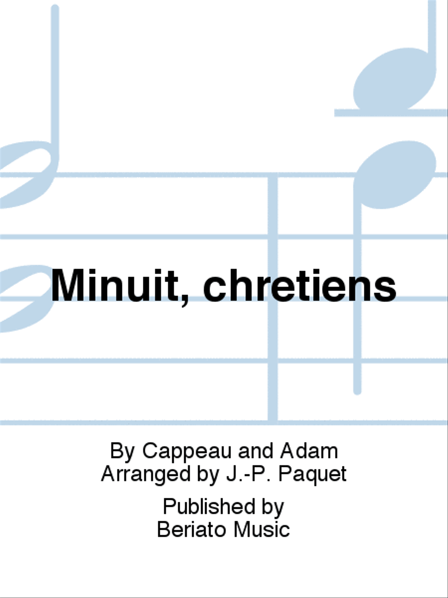 Minuit, chrétiens 4-Part scores gallery preview page 1