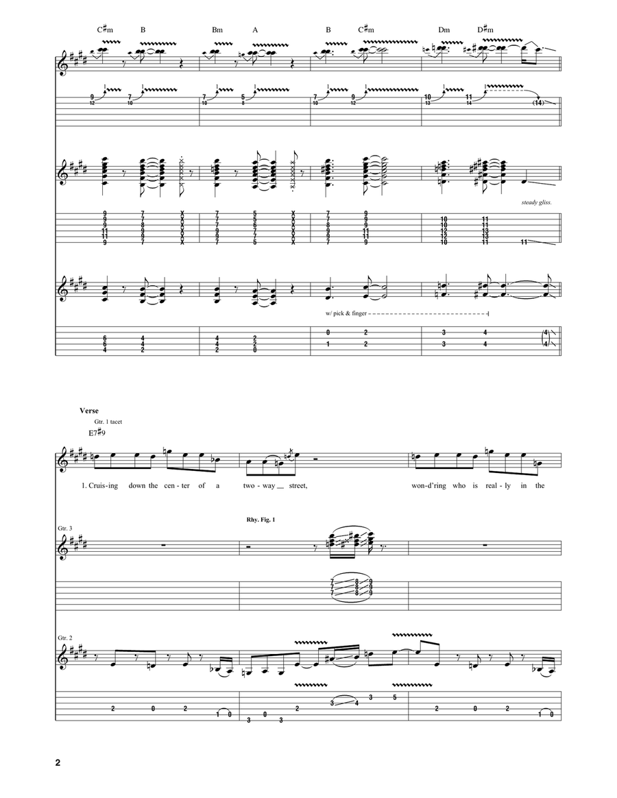 On The Border On The Border Acoustic Guitar scores gallery preview page 2