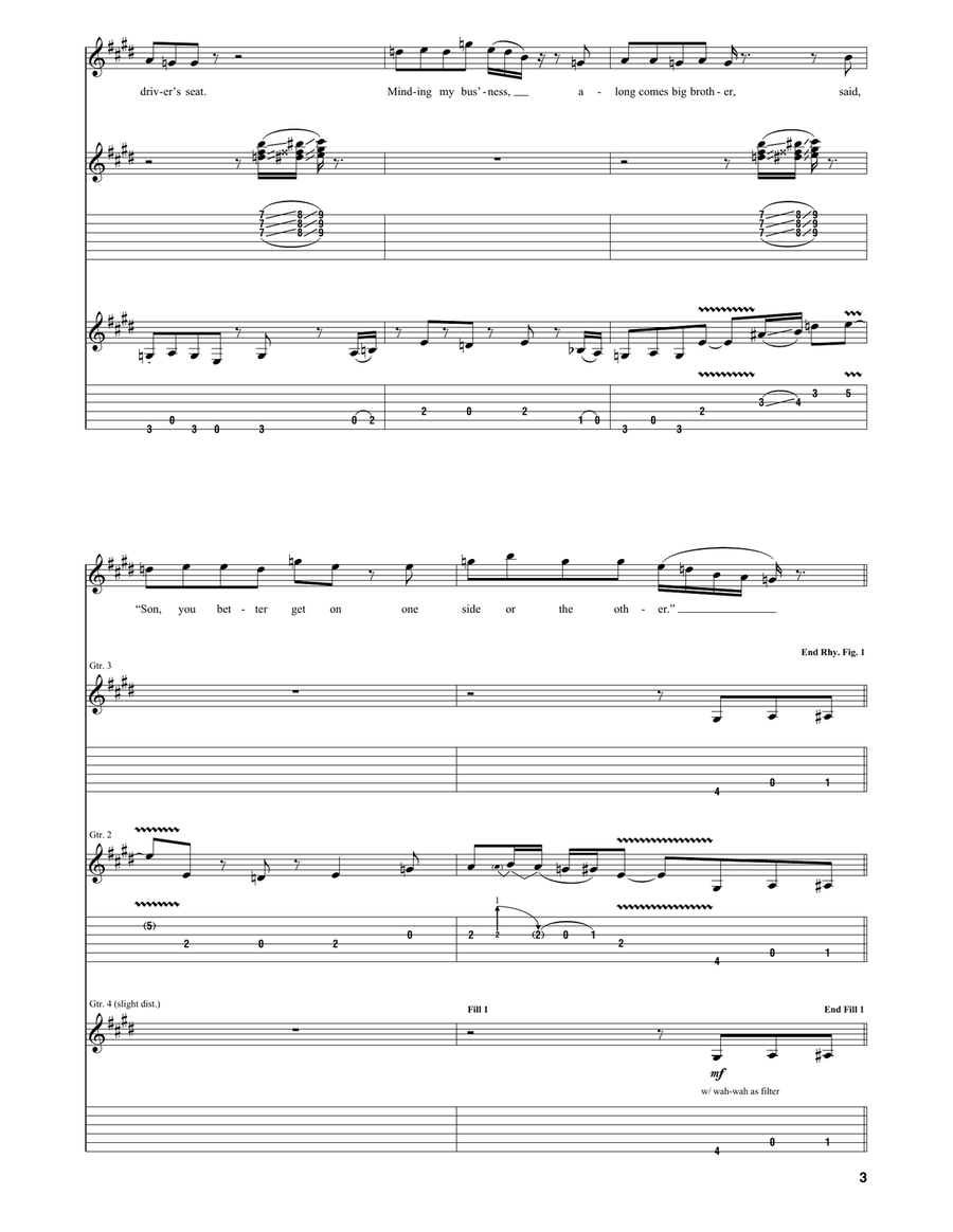 On The Border On The Border Acoustic Guitar scores gallery preview page 3