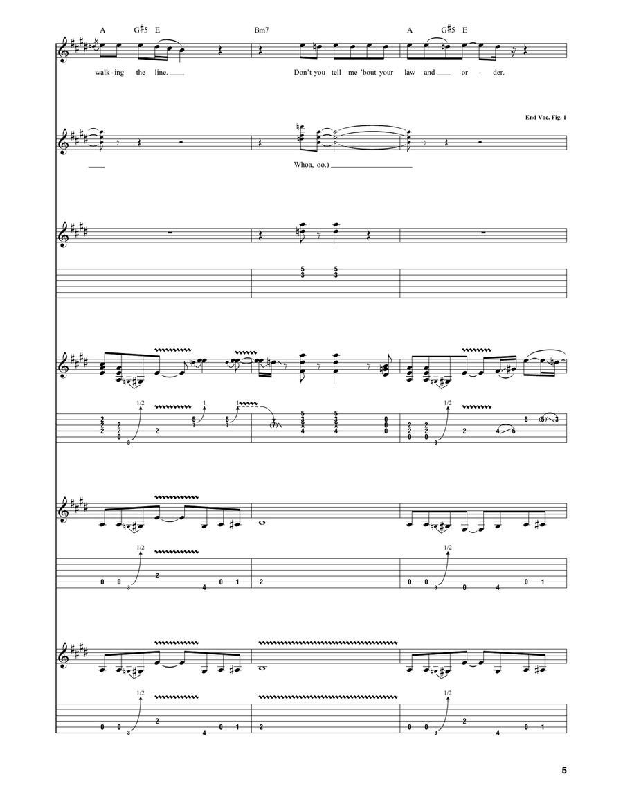 On The Border On The Border Acoustic Guitar scores gallery preview page 5