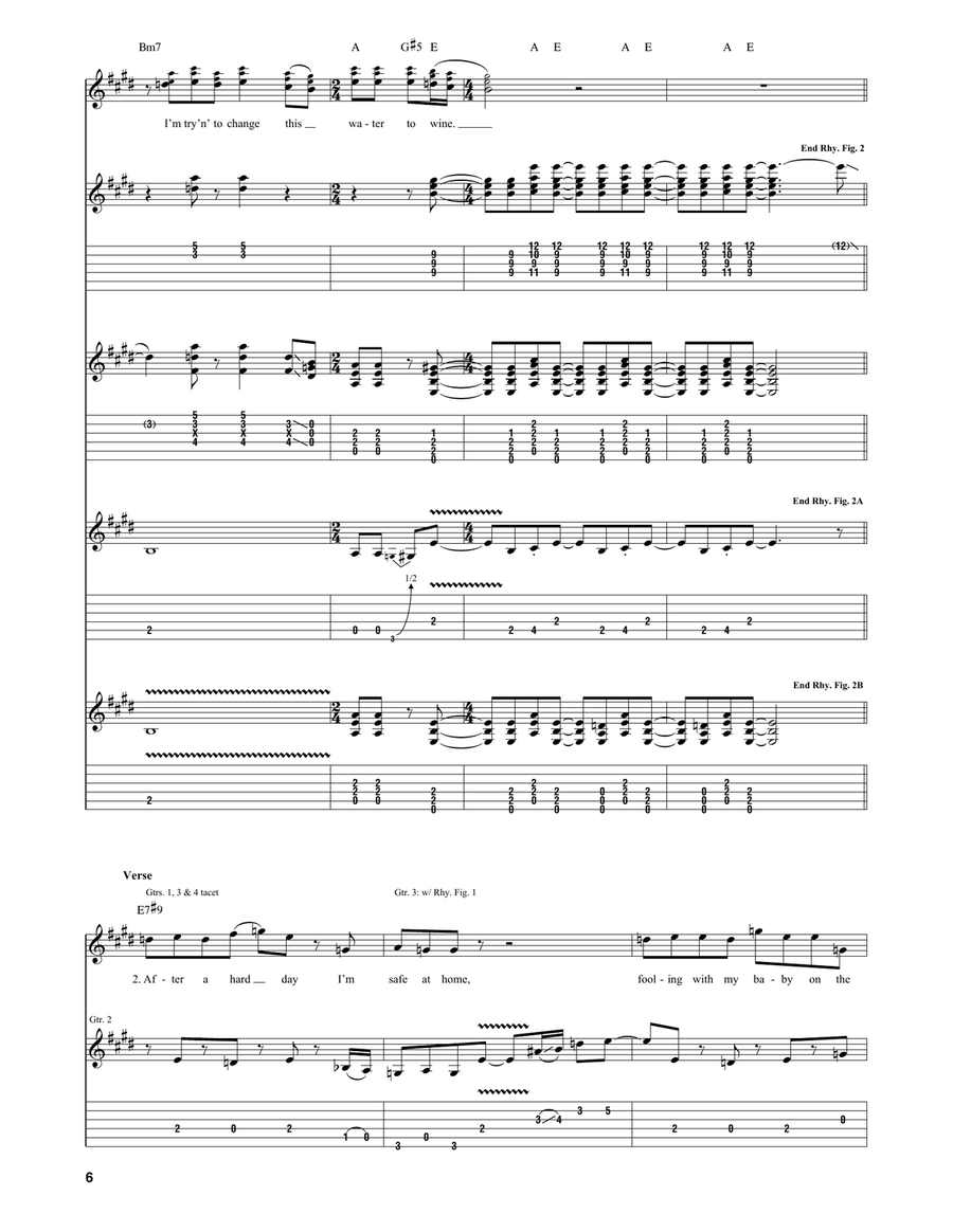 On The Border On The Border Acoustic Guitar scores gallery preview page 6