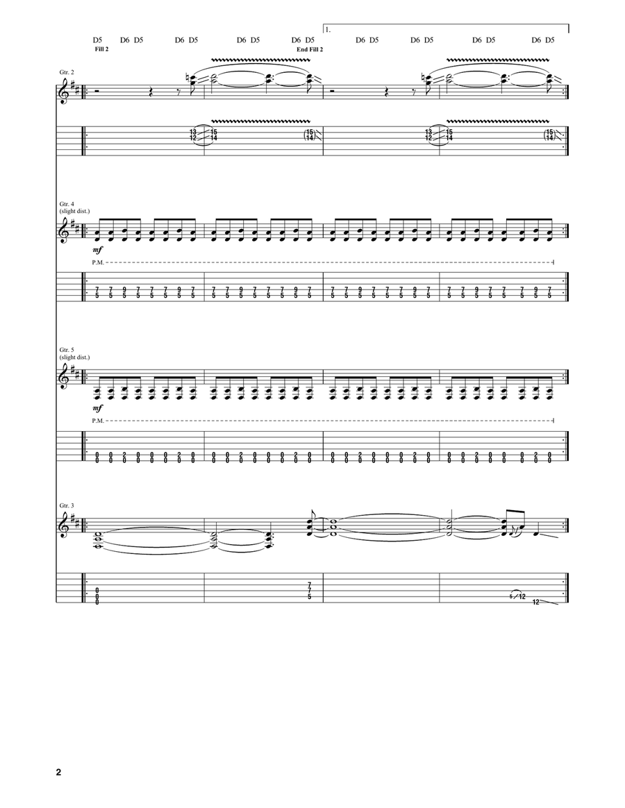 Get Over It Get Over It Acoustic Guitar scores gallery preview page 2