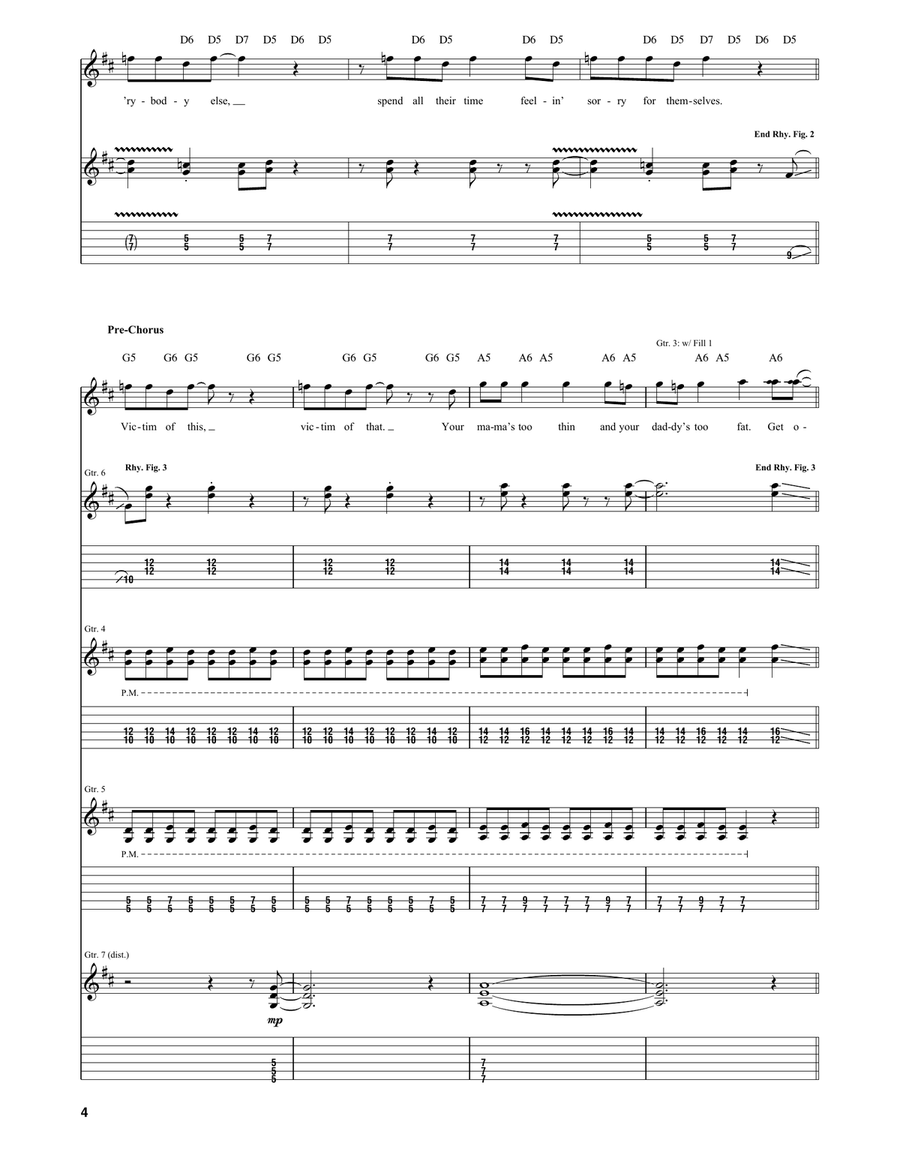 Get Over It Get Over It Acoustic Guitar scores gallery preview page 4