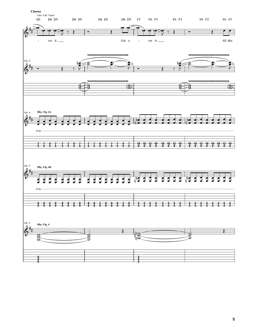 Get Over It Get Over It Acoustic Guitar scores gallery preview page 5