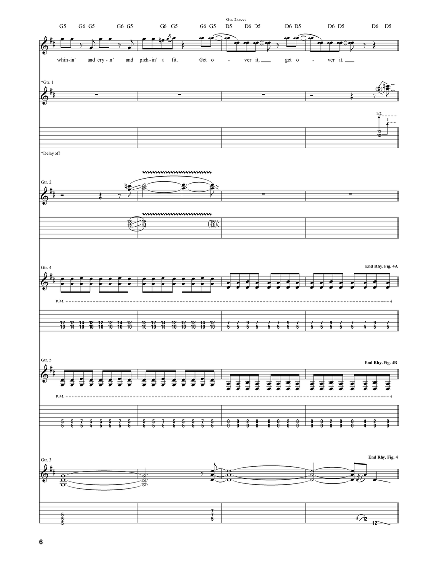 Get Over It Get Over It Acoustic Guitar scores gallery preview page 6