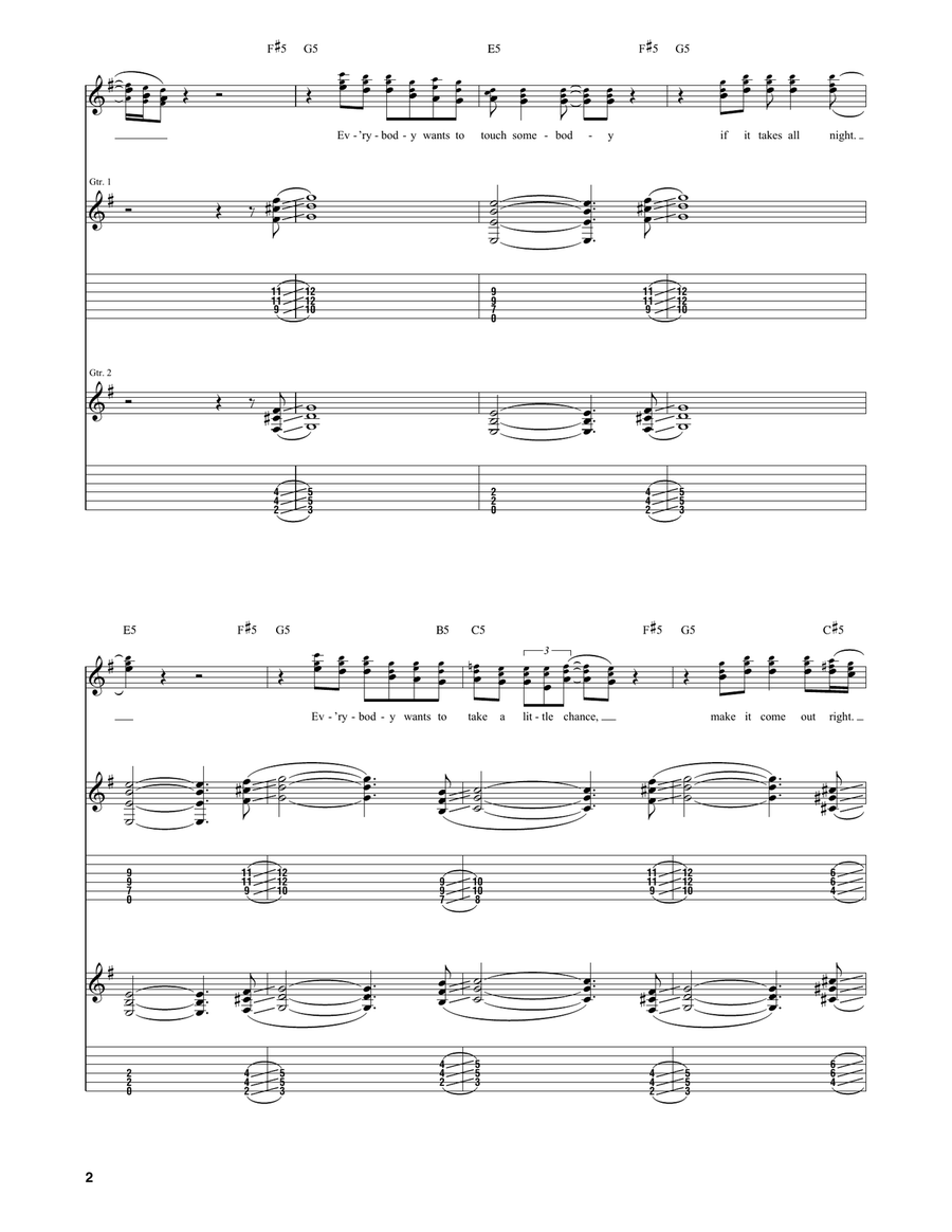 Heartache Tonight Heartache Tonight Acoustic Guitar scores gallery preview page 2