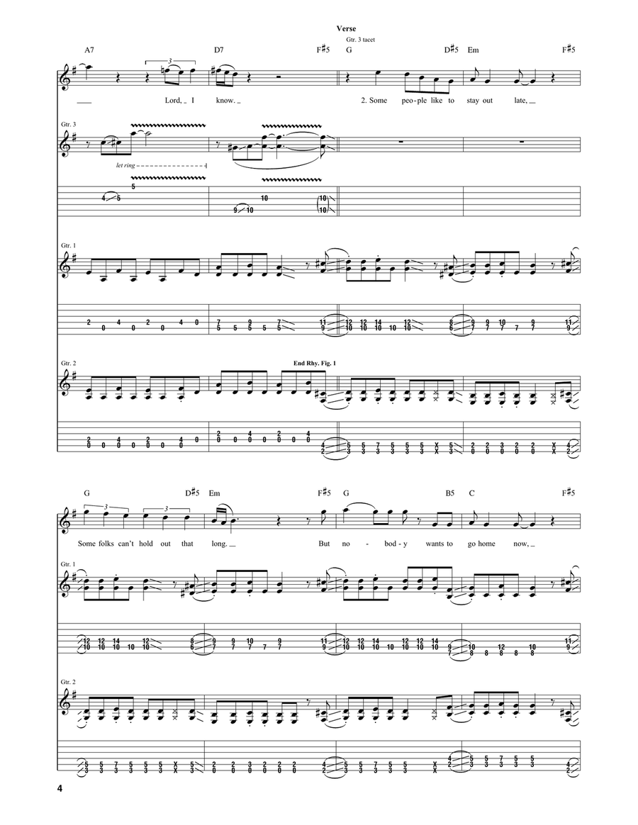 Heartache Tonight Heartache Tonight Acoustic Guitar scores gallery preview page 4